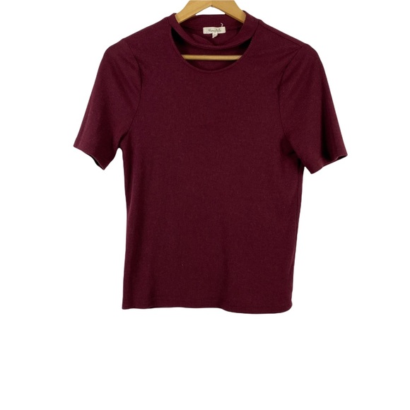 Honey Belle Top Crew Neck Choker Neck Cut Out Neck Relax Fit Junior ShortS  L - Picture 2 of 8